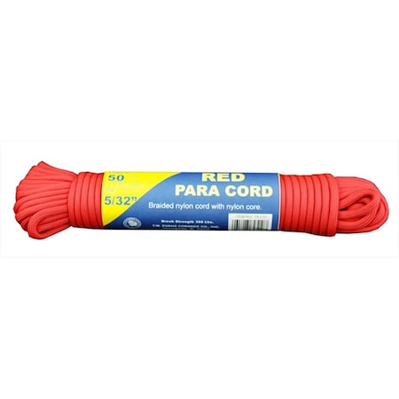 T.W. Evans Cordage Co Para Cord 50 ft. in Red 79-510